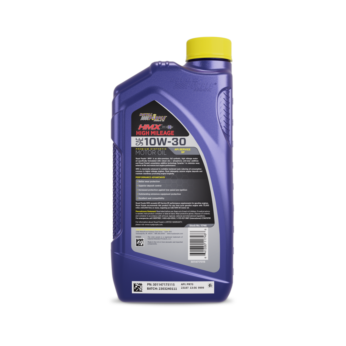 Royal Purple 1qt Hmx 10w 30 Back 1500 Lowres Transparent 11746 Rfid